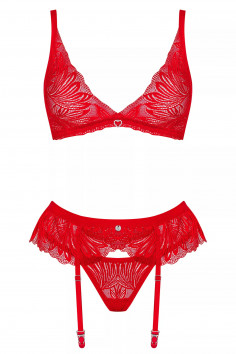 Комплект белья с поясом для чулок Obsessive Chilisa set  — Заказать онлайн с доставкой 2