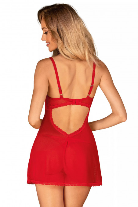 Комбінація прозора з трусиками Obsessive Chilisa babydoll — Купити в Dorin.shop | Ціна, Фото