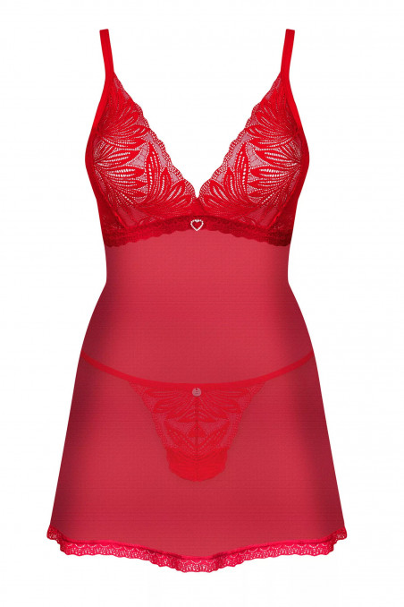 Комбінація прозора з трусиками Obsessive Chilisa babydoll — Купити в Dorin.shop | Ціна, Фото