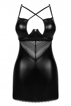 Сукня латексна під шкіру Obsessive Norides chemise — Купити в Dorin.shop | Ціна, Фото 2