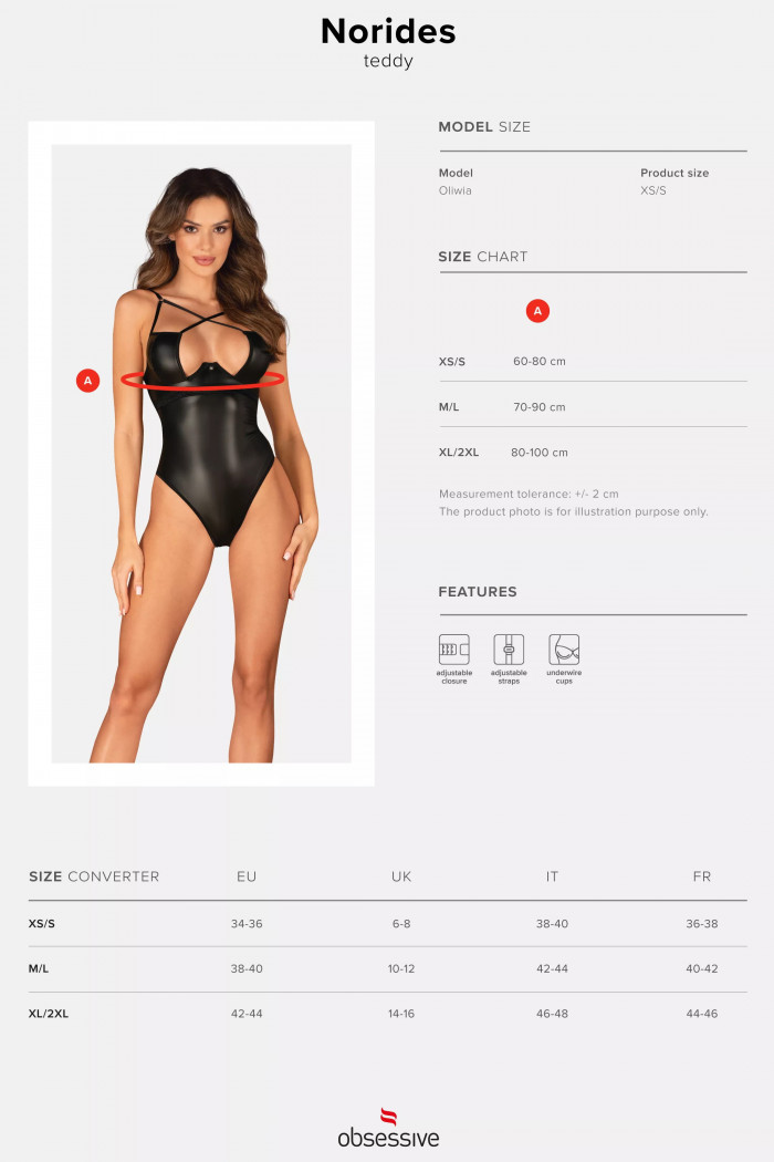 Боди латекс под кожу Obsessive Norides  — Заказать онлайн с доставкой