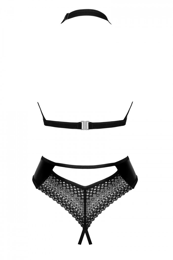 Боди латексное под кожу с открытой грудью Obsessive Norides otwarte  — Заказать онлайн с доставкой