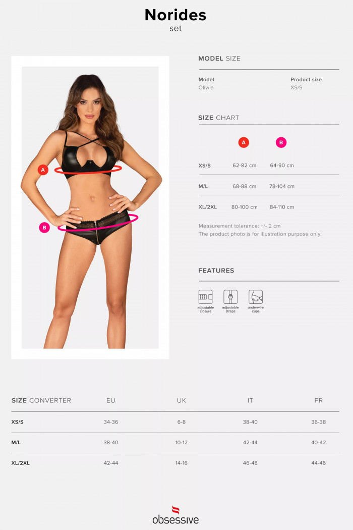 Комплект латексный Obsessive Norides set  — Заказать онлайн с доставкой