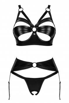 Комплект латексный с поясом Obsessive Armares garter belt set  — Заказать онлайн с доставкой 2