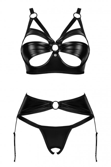 Комплект латексний з поясом Obsessive Armares garter belt set — Купити в Dorin.shop | Ціна, Фото