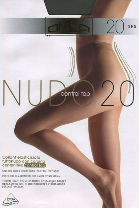 Колготки прозорі з легкою корекцією Omsa Nudo 20 Control Top — Купити в Dorin.shop | Ціна, Фото