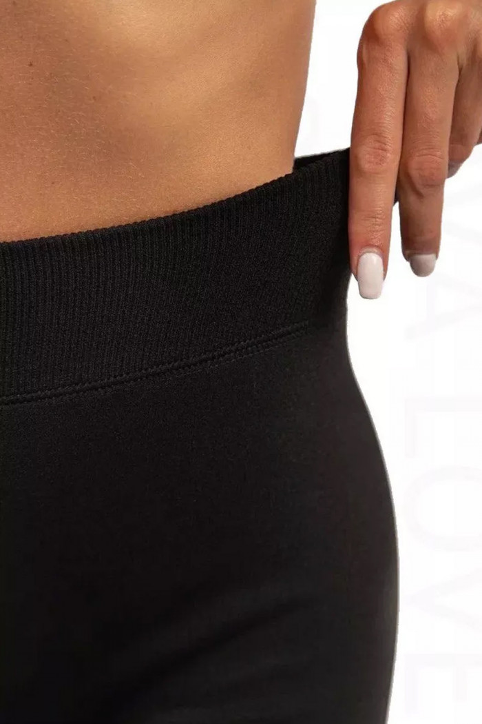 Леггинсы теплые бесшовные большого размера с мехом и шерстью Caimax Cotton Wool 6901  — Заказать онлайн с доставкой