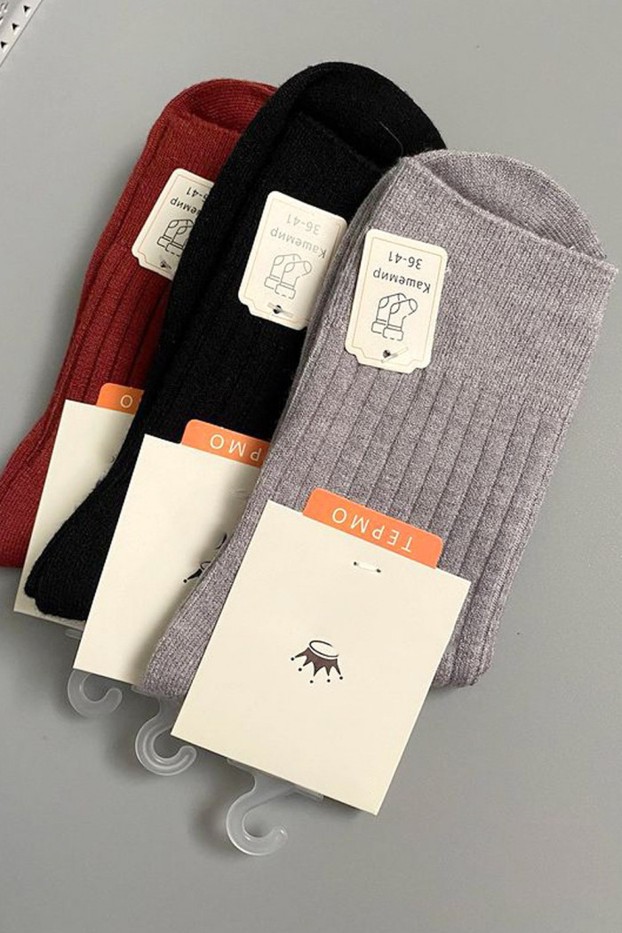 Шкарпетки в рубчик жіночі з кашеміром Dorin BY291 — Купити в Dorin.shop | Ціна, Фото