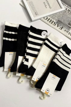 Шкарпетки в рубчик жіночі з кашеміром Dorin Корона BY561 Stripe — Купити в Dorin.shop | Ціна, Фото 2