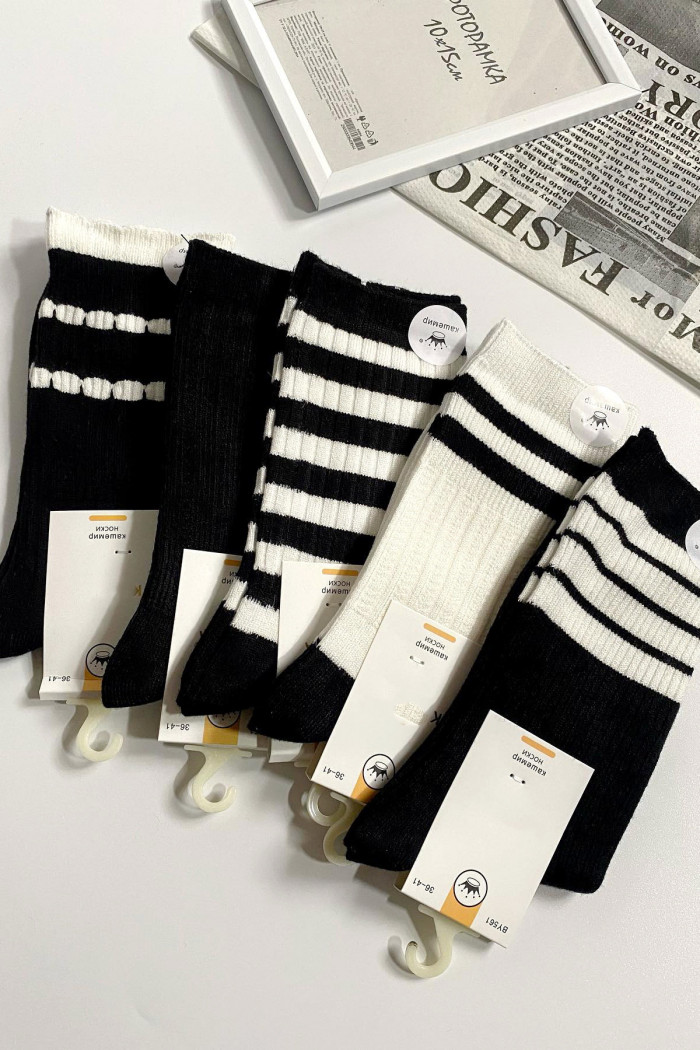 Шкарпетки в рубчик жіночі з кашеміром Dorin Корона BY561 Stripe — Купити в Dorin.shop | Ціна, Фото