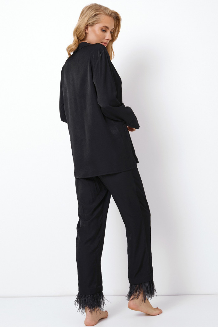 Женская пижама с декоративным перьям ARUELLE BRIGITTE LONG  — Заказать онлайн с доставкой