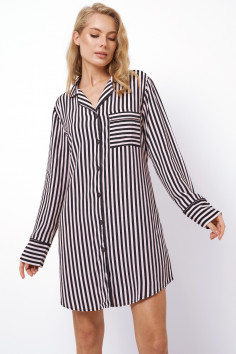 Сорочка жіноча нічна в смужку з довгим рукавом ARUELLE Brittany Nightdress — Купити в Dorin.shop | Ціна, Фото