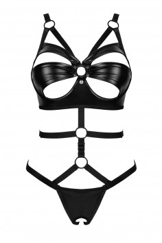 Боди латексное под кожу с открытым доступом Obsessive Armares  — Заказать онлайн с доставкой 2