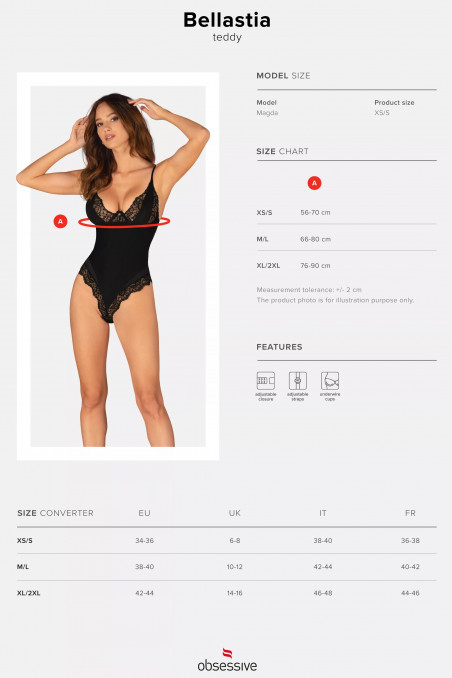 Боді жіноче Obsessive Bellastia — Купити в Dorin.shop | Ціна, Фото