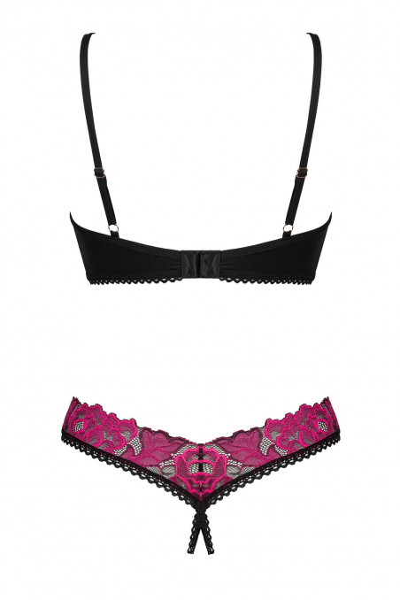 Комплект білизни - бюст і відкриті трусики Obsessive Rosenty set — Купити в Dorin.shop | Ціна, Фото