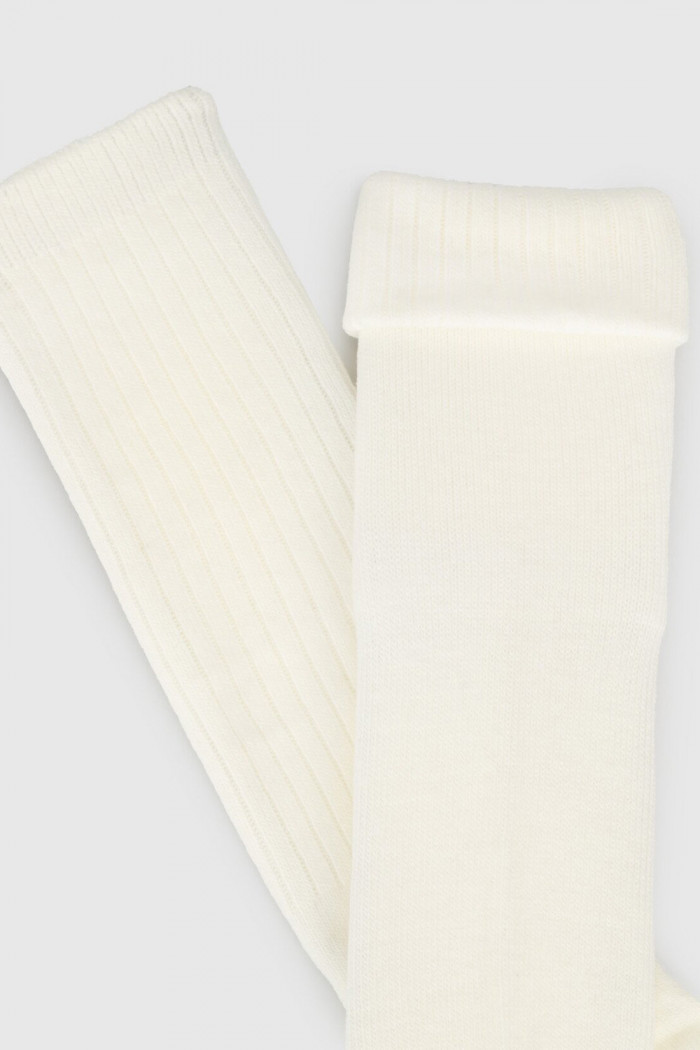 Высокие Носки-Гольфы в рубчик из ангоры PIER LONE K-1578  — Заказать онлайн с доставкой