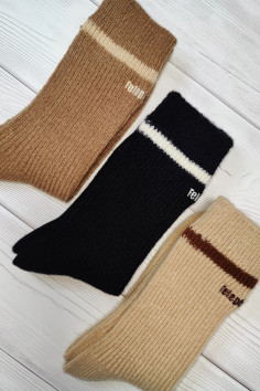 Носки теплые из шерсти альпаки Aura.Via NBX959  — Заказать онлайн с доставкой