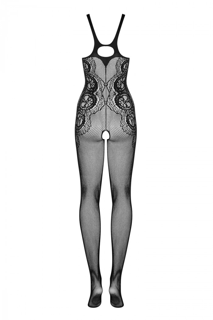Комбинезон-сетка с вырезом Obsessive G335  — Заказать онлайн с доставкой