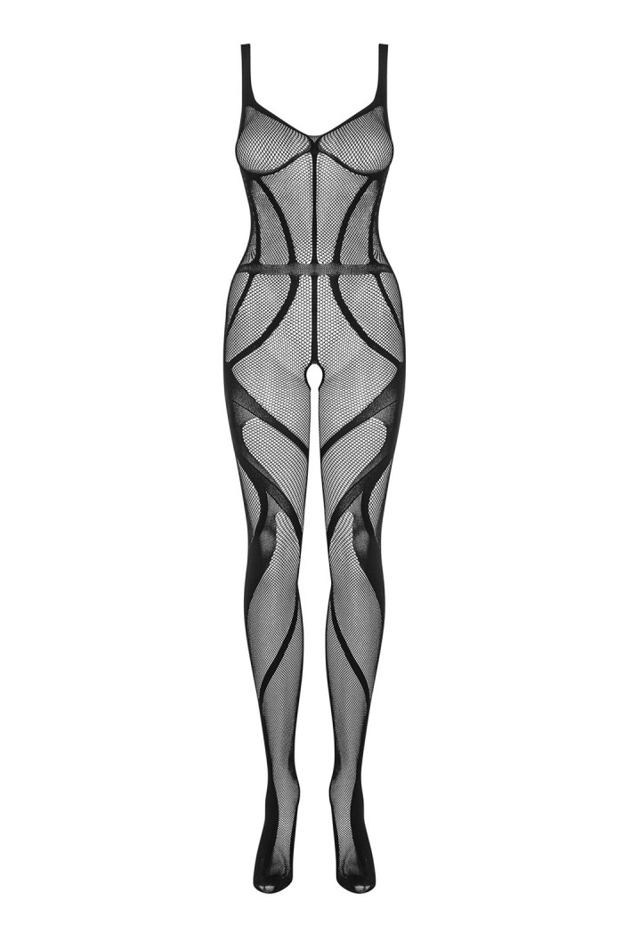 Комбинезон-сетка с вырезом Obsessive G336  — Заказать онлайн с доставкой