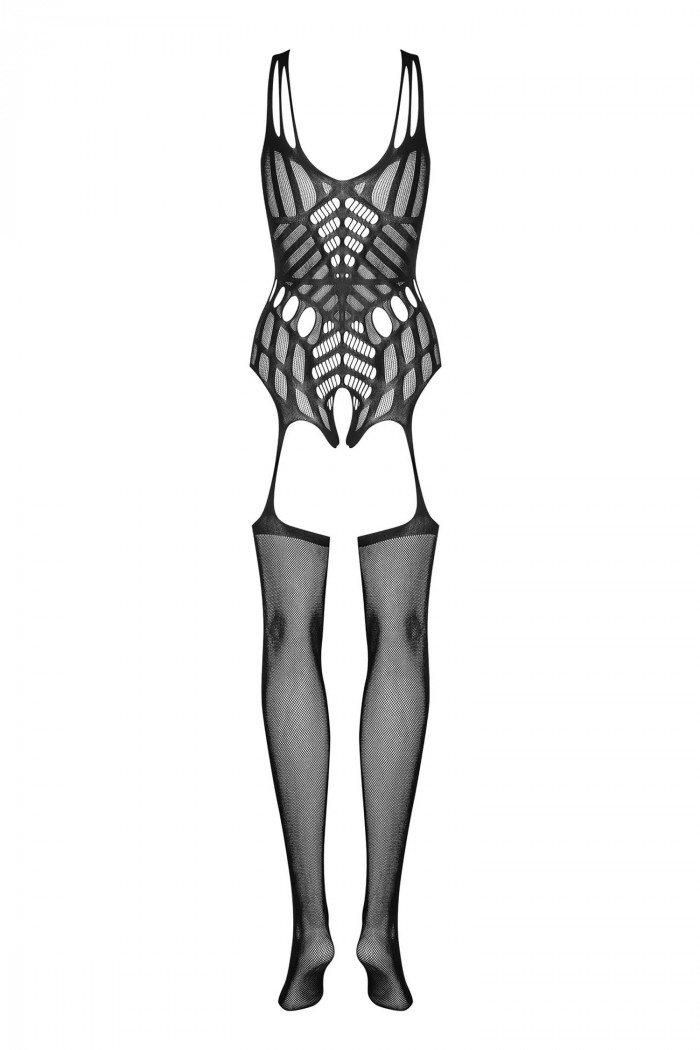 Комбинезон-сетка с вырезом Obsessive G139  — Заказать онлайн с доставкой