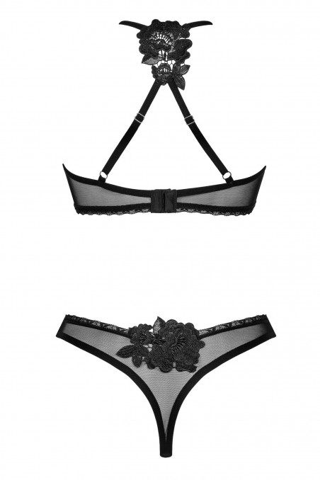 Комплект білизни прозорий Obsessive Latinesa set — Купити в Dorin.shop | Ціна, Фото