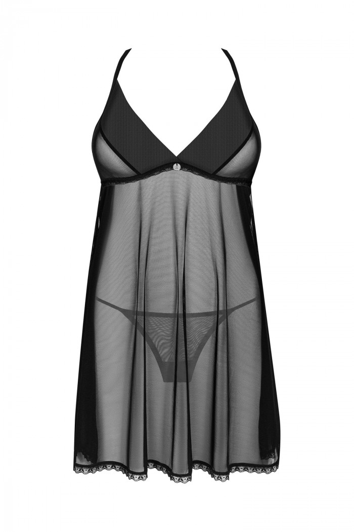 Прозрачный пеньюар с трусиками Obsessive Latinesa babydoll  — Заказать онлайн с доставкой