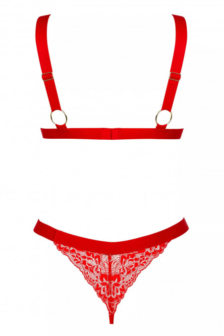 Комплект білизни мереживний Obsessive Elianes set — Купити в Dorin.shop | Ціна, Фото