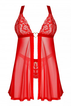 Прозорий бебідолл з трусиками Obsessive Elianes babydoll — Купити в Dorin.shop | Ціна, Фото 2
