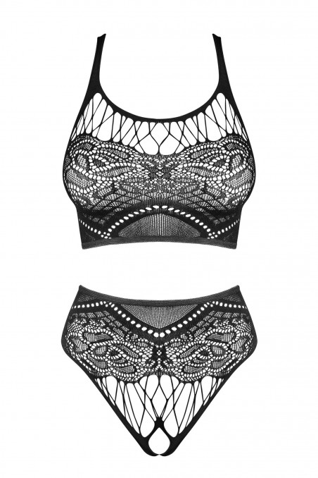 Комплект в сетку - топ и трусики Obsessive K103 top  — Заказать онлайн с доставкой
