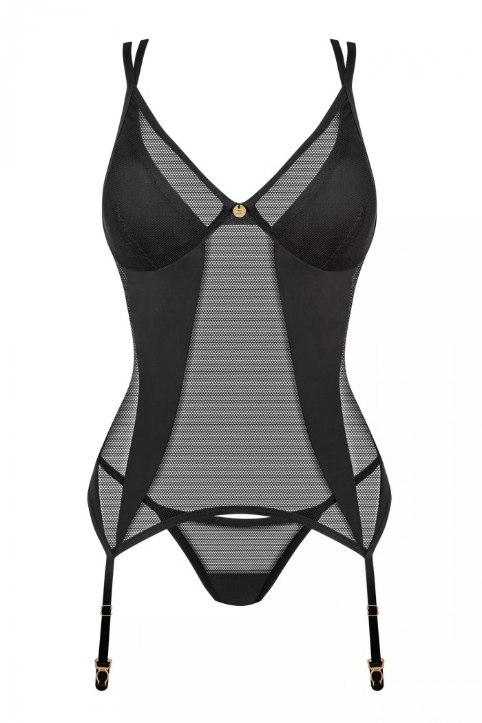 Корсет с трусиками Obsessive Nesari corset  — Заказать онлайн с доставкой