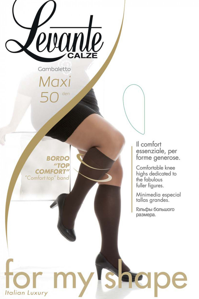 Гольфи жіночі великого розміру LEVANTE Maxi 50 gambaletto — Купити в Dorin.shop | Ціна, Фото