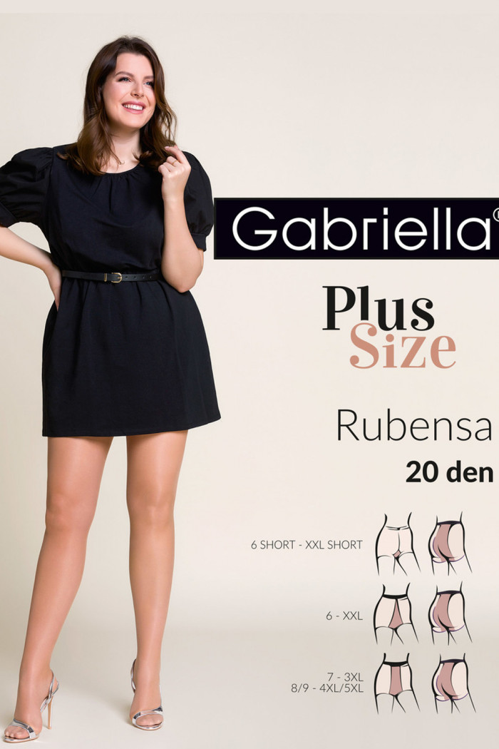 Колготки великого розміру Gabriella Rubensa 20 den Short XXL — Купити в Dorin.shop | Ціна, Фото