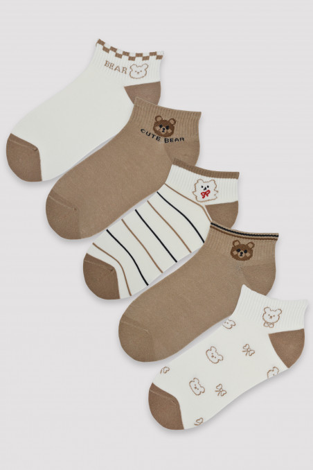 Шкарпетки жіночі короткі з принтом Noviti ST038-05 — Купити в Dorin.shop | Ціна, Фото