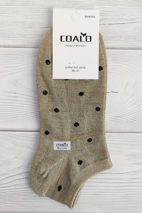 Шкарпетки короткі бавовняні з люрексом InSecret Coalo BM6702-01 — Купити в Dorin.shop | Ціна, Фото