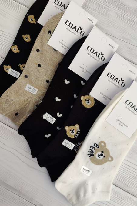Шкарпетки короткі бавовняні з принтом InSecret Coalo BM6702-04 — Купити в Dorin.shop | Ціна, Фото