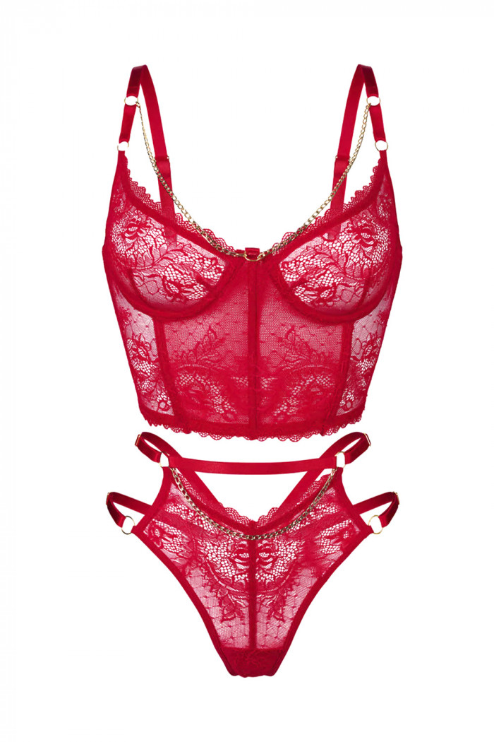 Корсет кружевной с трусиками Anais Kaia  — Заказать онлайн с доставкой