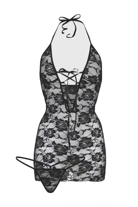 Сорочка мереживна зі шнурівкою Passion Haylin — Купити в Dorin.shop | Ціна, Фото