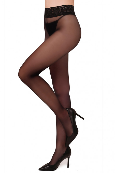 Колготки прозорі з мереживним поясом Annes Sensual 30 — Купити в Dorin.shop | Ціна, Фото