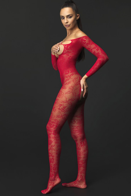 Комбінезон з відкритою чашкою Passion BS 031 — Купити в Dorin.shop | Ціна, Фото