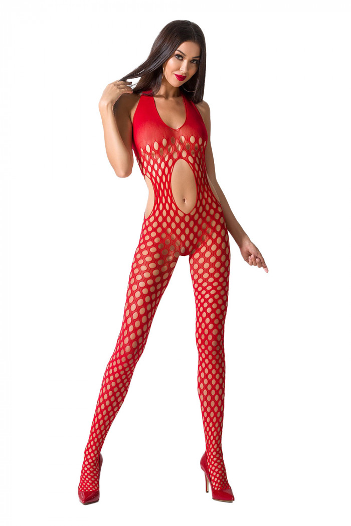 Бодістокінг сітка без вирізу Passion BS 065 Red — Купити в Dorin.shop | Ціна, Фото