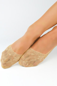 Следы женские кружевные с ABS стопой NOVITI SN031 LOW LASER FEET  — Заказать онлайн с доставкой 2