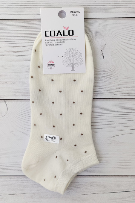 Шкарпетки короткі бавовняні в горошок Coalo BM6895 — Купити в Dorin.shop | Ціна, Фото