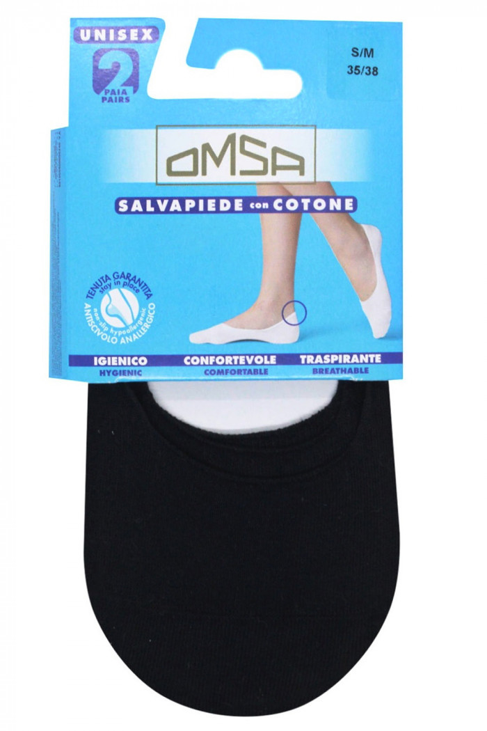 Следы бесшовные хлопковые Omsa Salvapiede Cotone Touch (2 пары)  — Заказать онлайн с доставкой