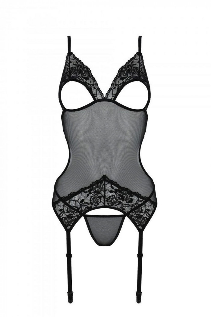 Корсет прозрачный с трусиками Passion Christa corset  — Заказать онлайн с доставкой
