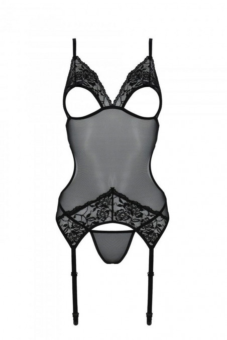 Корсет прозрачный с трусиками Passion Christa corset  — Заказать онлайн с доставкой