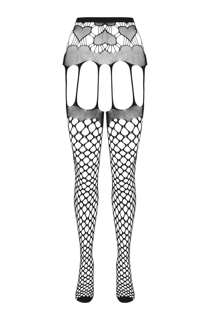 Панчохи з поясом в крупну сітку Passion ECO S009 — Купити в Dorin.shop | Ціна, Фото