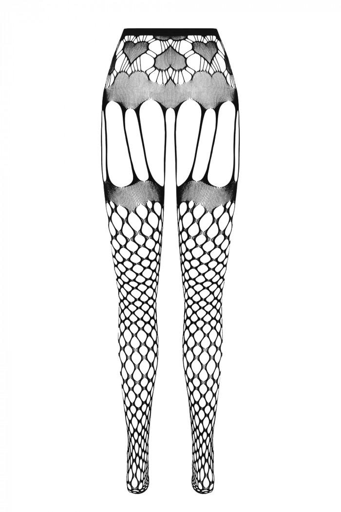 Панчохи з поясом в крупну сітку Passion ECO S009 — Купити в Dorin.shop | Ціна, Фото