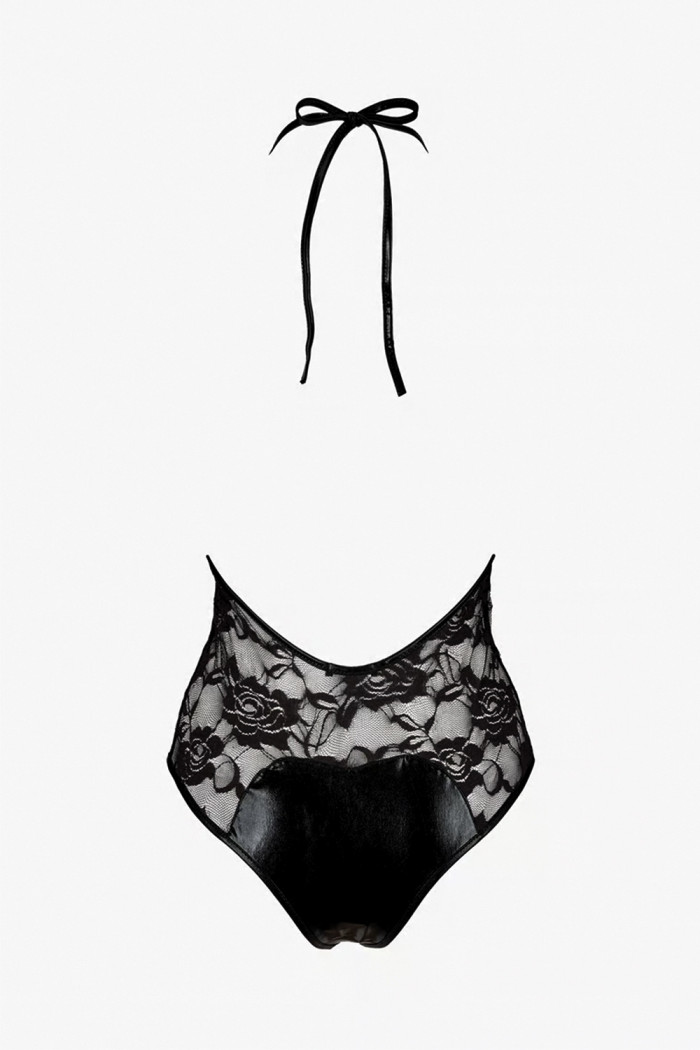 Боди кружевное с имитацией шнуровки Passion Daryl  — Заказать онлайн с доставкой