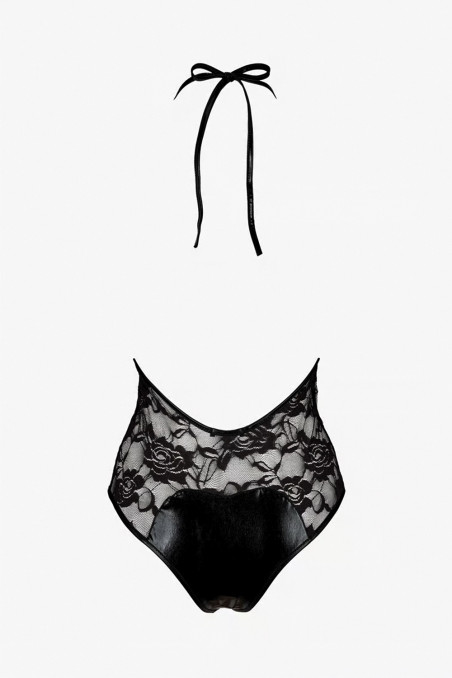 Боди кружевное с имитацией шнуровки Passion Daryl  — Заказать онлайн с доставкой